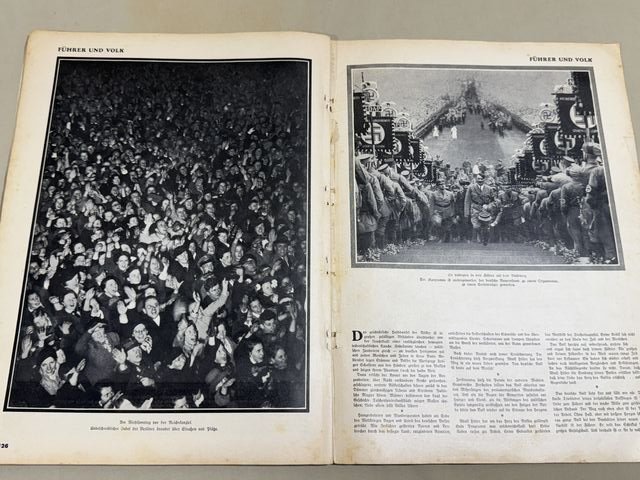 Original 1937 German LARGE Book, DAS DEUTSCHLAND ADOLF HITLERS — image 14