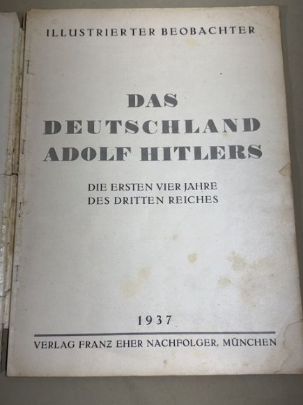 Original 1937 German LARGE Book, DAS DEUTSCHLAND ADOLF HITLERS — image 3