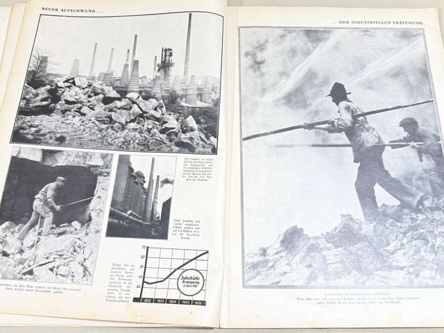 Original 1937 German LARGE Book, DAS DEUTSCHLAND ADOLF HITLERS — image 7