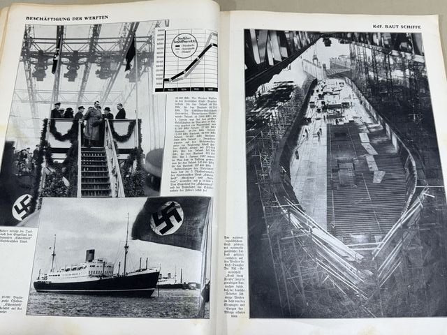 Original 1937 German LARGE Book, DAS DEUTSCHLAND ADOLF HITLERS — image 8