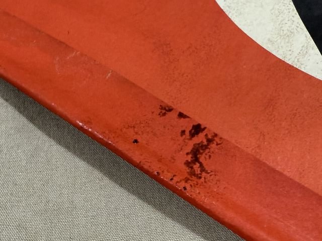 Original Nazi Era German Paper NSDAP Party Rally Flag, UNUSED! — image 6