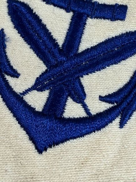 Original WWII German Kriegsmarine (Navy) Clerical NCO's Career Sleeve Insignia — image 2