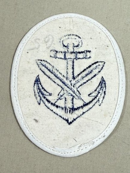 Original WWII German Kriegsmarine (Navy) Clerical NCO's Career Sleeve Insignia — image 3