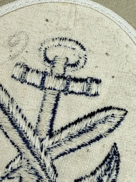 Original WWII German Kriegsmarine (Navy) Clerical NCO's Career Sleeve Insignia — image 4