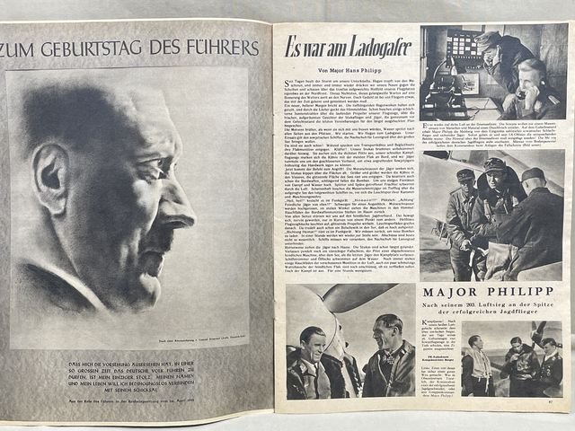 Original WWII German Luftwaffe Magazine Der Adler, April 1943 — image 3