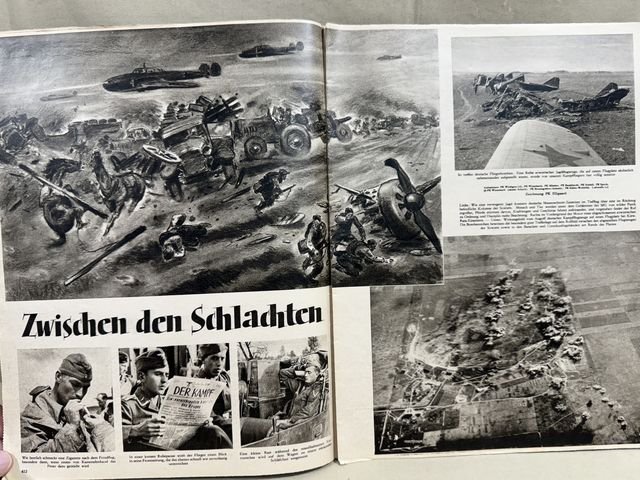 Original WWII German Luftwaffe Magazine Der Adler, August 1941 CRETE! — image 4