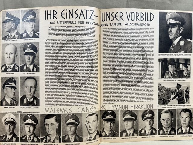 Original WWII German Luftwaffe Magazine Der Adler, August 1941 CRETE! — image 7