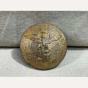 Original Nazi Era German NSDAP GOLD Tunic Button, 21mm