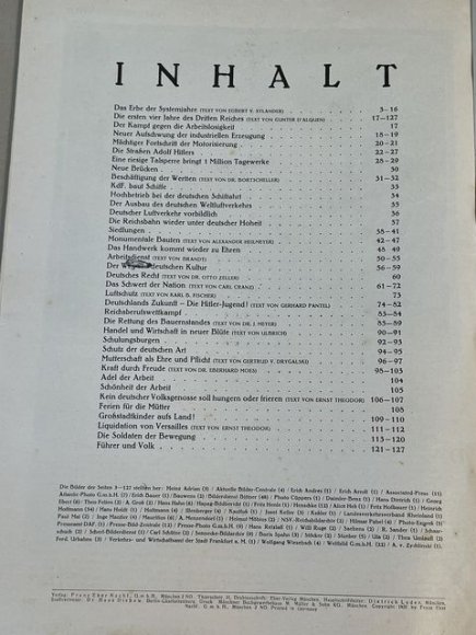 Original 1937 German LARGE Book, DAS DEUTSCHLAND ADOLF HITLERS — image 12