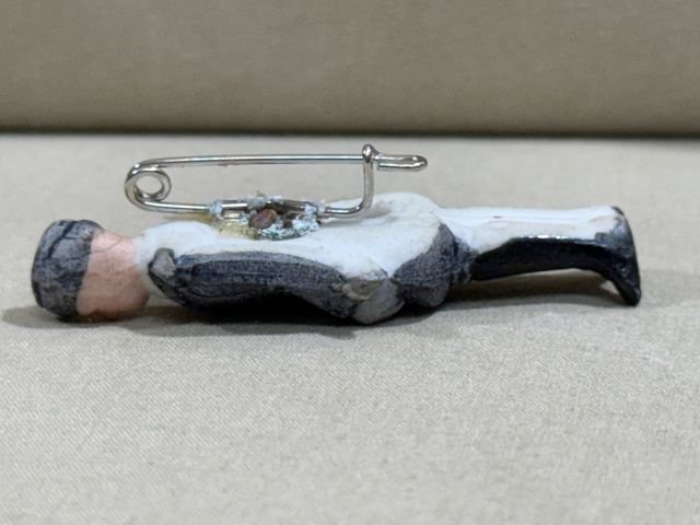 Original Nazi Era German WHW Donation Porcelain Figure, Luftwaffe Officer — image 4