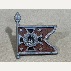 Original WWII German Flag Tinnie, AUFKLÄRUNGSABTEILUNG