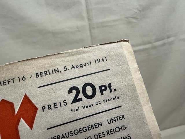 Original WWII German Luftwaffe Magazine Der Adler, August 1941 CRETE! — image 2