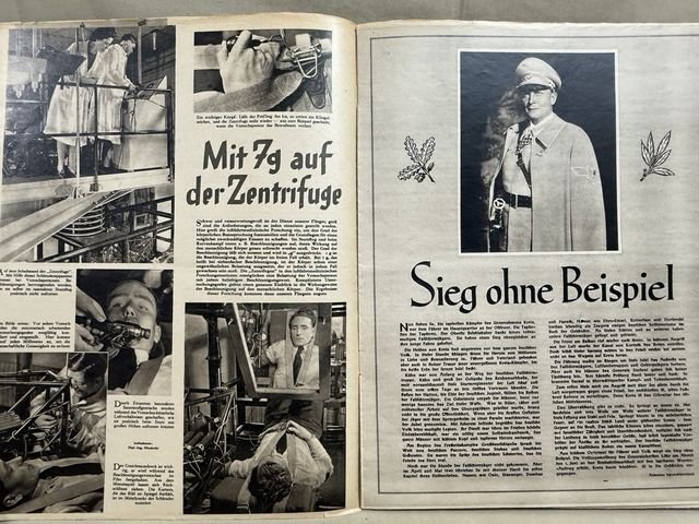 Original WWII German Luftwaffe Magazine Der Adler, August 1941 CRETE! — image 7