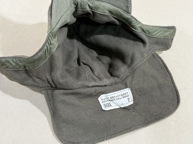 Original WWII US NAVY Winter Hat, Size 7 — image 5