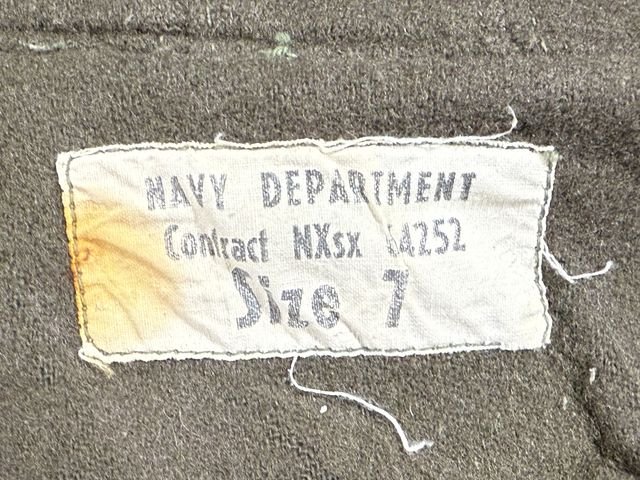 Original WWII US NAVY Winter Hat, Size 7 — image 10