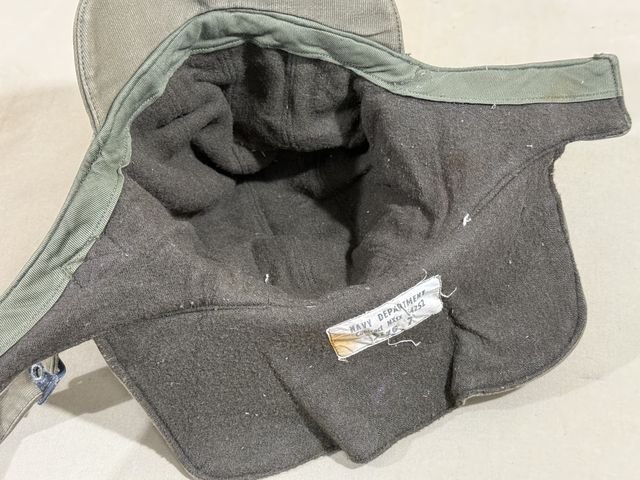 Original WWII US NAVY Winter Hat, Size 7 — image 9