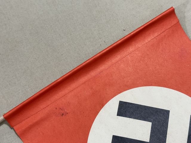 Original Nazi Era German Paper Party Rally Flag, UNUSED! — image 7