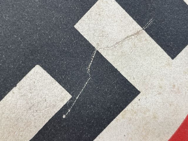 Original Nazi Era German Paper Party Rally Flag, UNUSED! — image 6