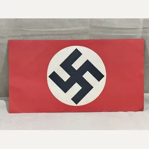 Original Nazi Era German Paper Party Rally Flag, UNUSED!