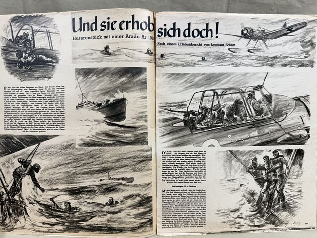 Original WWII German Luftwaffe Magazine Der Adler, September 1941 — image 5