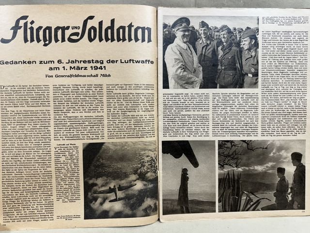 Original WWII German Luftwaffe Magazine Der Adler, March 1941 — image 3