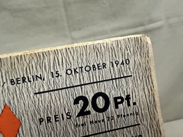 Original WWII German Luftwaffe Magazine Der Adler, October 1940 — image 2