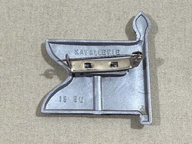 Original WWII German Flag Tinnie, KAVALLERIE — image 2