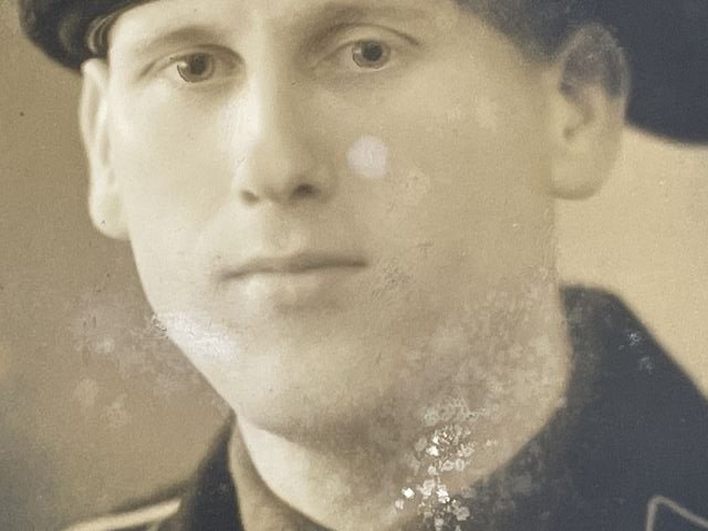 Original Nazi Era German Early PANZER Soldier's Photograph — image 2