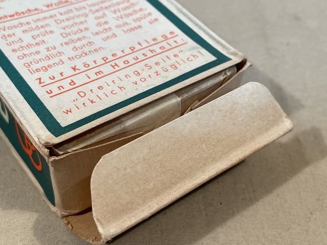 Original WWII Era German Boxed Soap, Three Ring Brand — image 11