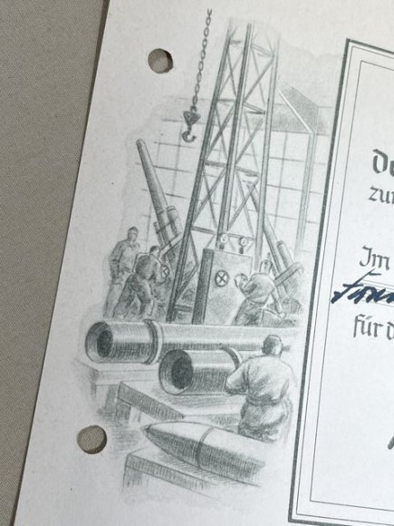 Original WWII German Metal Donation Document for 1940 — image 5