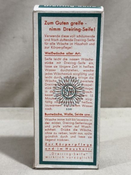 Original WWII Era German Boxed Soap, Three Ring Brand — image 5