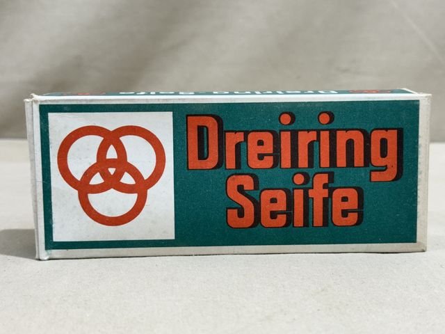 Original WWII Era German Boxed Soap, Three Ring Brand — image 4