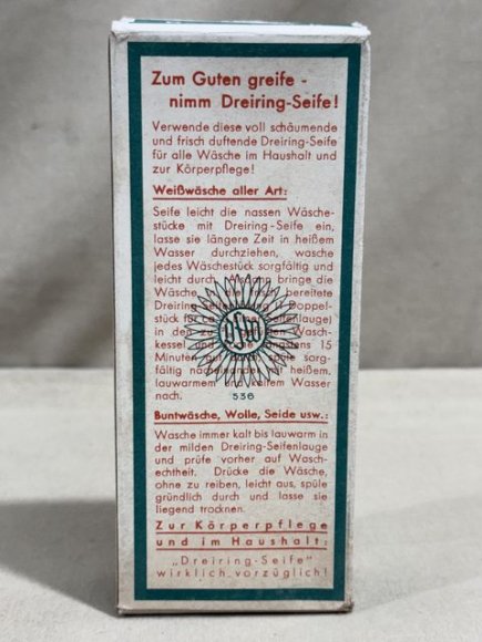 Original WWII Era German Boxed Soap, Three Ring Brand — image 5