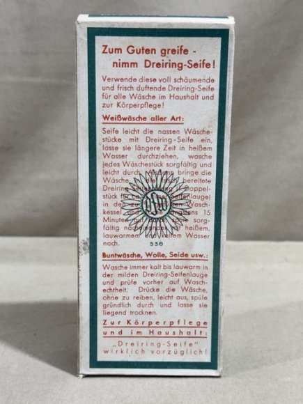 Original WWII Era German Boxed Soap, Three Ring Brand — image 5