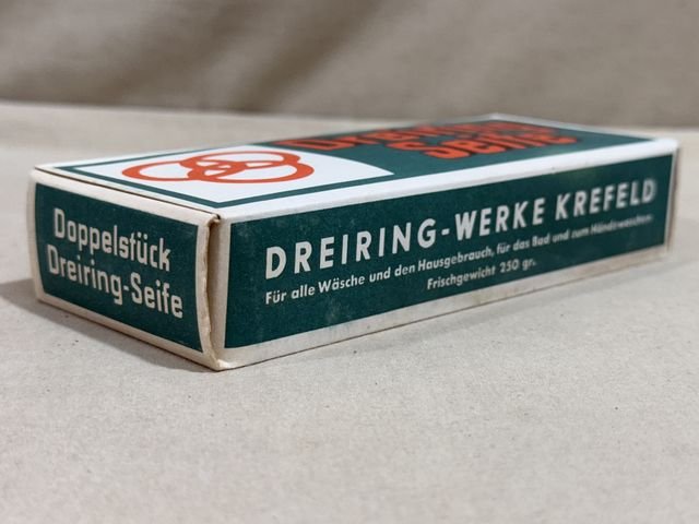 Original WWII Era German Boxed Soap, Three Ring Brand — image 6