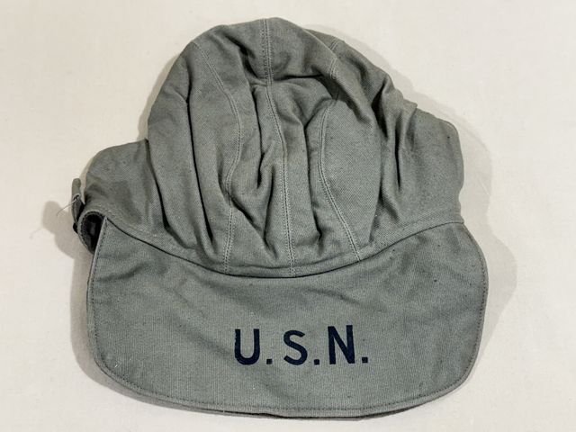 Original WWII US NAVY Winter Hat, Size 7.25 — image 4