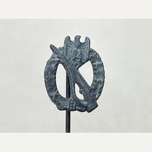 Original WWII German Infantry Assault Badge Miniature, 16mm