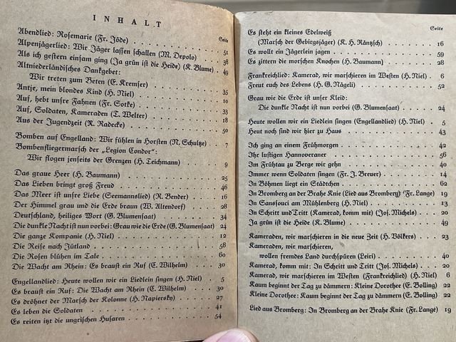 Original WWII German Soldiers Song Book, Das Neue Soldaten Liederbuch — image 5