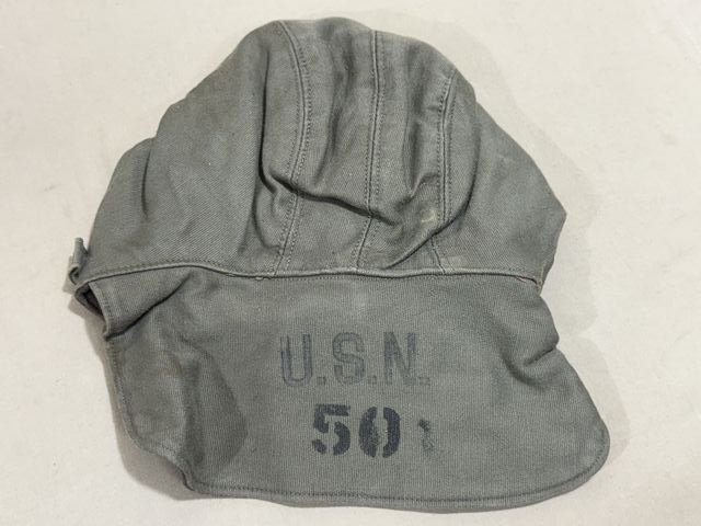 Original WWII US NAVY Winter Hat, Size 7.25 — image 2