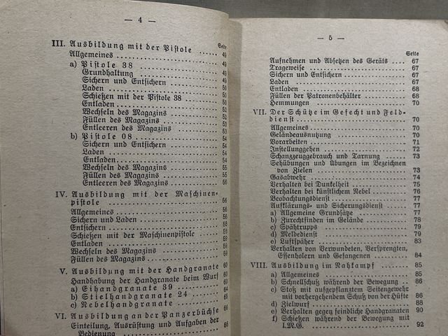 Original WWII German Army Manual H.Dv. 130/2a, Ausbildungsvorschrift f³r die Infanterie — image 6