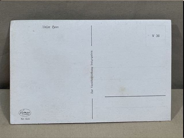 Original WWII German Military Themed Postcard, Bridging Engineers! — image 2