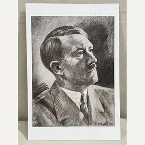 Original Nazi Era German Personality Postcard, HITLER!