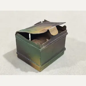 Original Nazi Era German Army Toy Soldier's Camouflaged Metal Box …