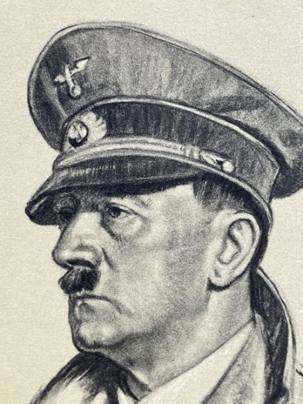Original Nazi Era German Personality Postcard, HITLER! — image 2