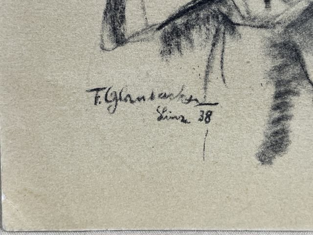 Original Nazi Era German Personality Postcard, HITLER! — image 3