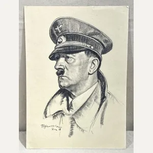 Original Nazi Era German Personality Postcard, HITLER!