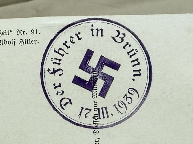 Original Nazi Era German Personality Postcard, HITLER! — image 4