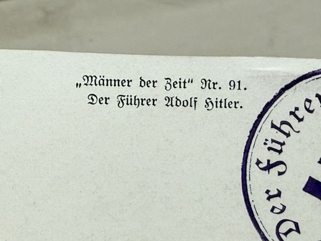 Original Nazi Era German Personality Postcard, HITLER! — image 5