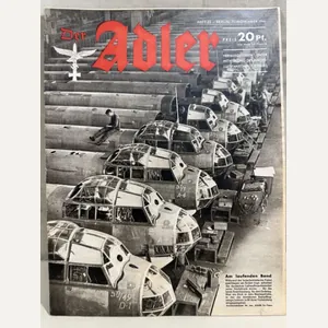 Original WWII German Luftwaffe Magazine Der Adler, November 1941