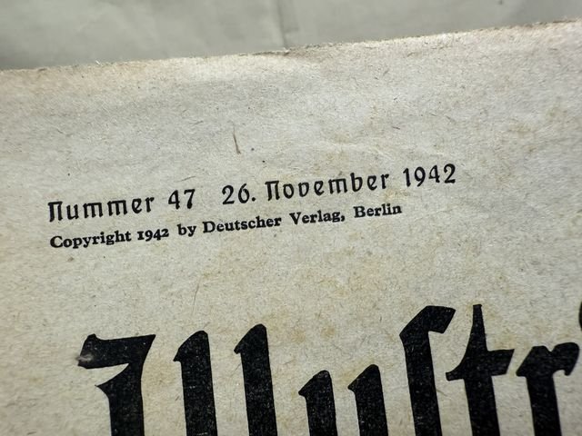Original WWII German Berliner Illustrierter Zeitung Magazine, November 1942 — image 2